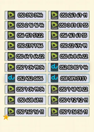 Etisalat VIP mobile numbers in Dubai