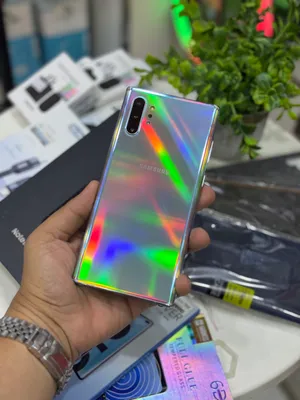 عرض خاص : Samsung note 10 plus 256gb هاتف نظيف مافيه اي مشاكل وما مبطل مع ضمان و ملحقات و بأقل سعر