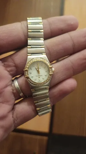 Women's Omega Constellation Diamond Dial Two-Tone Swiss Watch