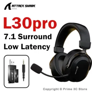 سماعة اتاك شارك رأس هيدسيت لاسلكي وايرليس اصلي - ATTACK SHARK L30 PRO 7.1 WIRELESS BLUETOOTH HEADSET