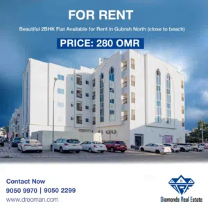 2BHK Flat for Rent in Gubrah North – Close to the Beach