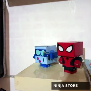 مجسمات Papercraft هاند ميد - Spider-Man & 8-Bit لعشاق المارفل والجيمنج!