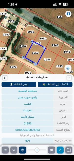 ارض للبيع في الطنيب بجانب طريق المطار الفرعي