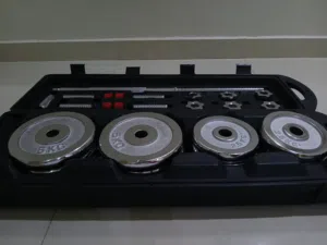 عرض حصري و لفترة محدودة !! حقيبة الأوزان الحرة المتكاملة الفاخرة  (50 KG Chrome Weight Set)