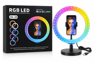 رينج لايت ملون مع ستاند 3D-30