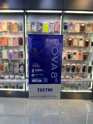 TECNO POVA 8 5g 8ram /256 GB new تكنو بوفا 8 8رام /256 جيجا جديد مسكر بلكرتونه كفاله 12 شهر من وكي