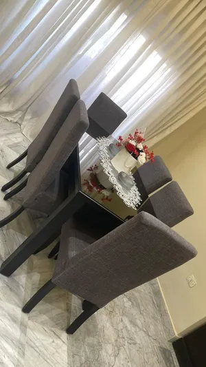 طاوله سفرا خشب زان تفصيل للبيع بسعررررررررررر مغري مع 6 كراسيييييييييي