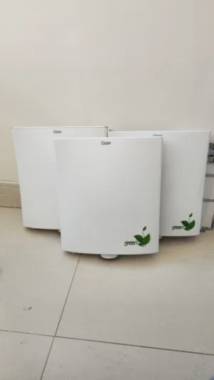 سيفونات حمامات ارضي من شركه omsw نوع ( Green ) لون ابيض العدد 3