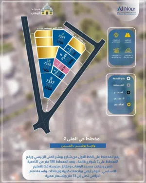 تملك ارض بمخطط حي المني2 ف بوشر اراضي مميزه ونادره معنا