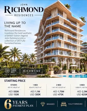 MIRA CORAL BAY   SEA VIEW  FULLY FURNISHED  50% + 3 YEARS POST-HANDOVER