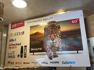 شاشة ناشونل سونك 60 بوصة سمارت 4kاندرويد 16 احدث اصدار يتوفر لدينا خدمة توصيل