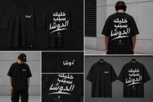 تيشيرت DAWSHA Oversized  خليك سبب الدوشا  شحن جميع المحافظات