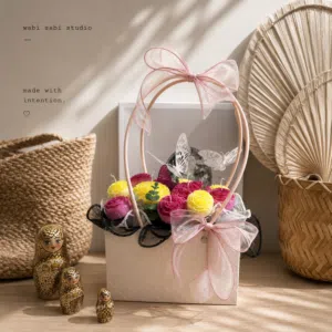 باقه ورد من شموع طبيعيه و معطره