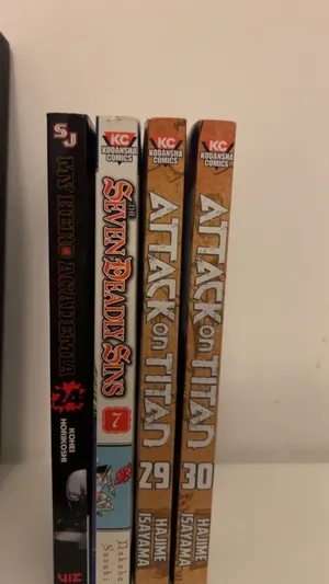 Manga : attack on titan, mha, the seven deadly sins
