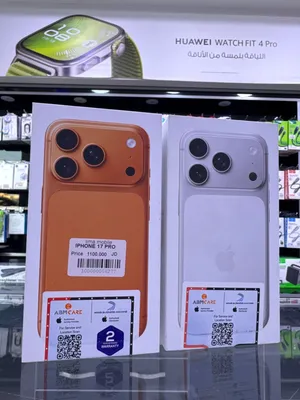 iPhone 17 Pro 256 GB ( بخط ) ايفون 17 برو وارد شرق اوسط بخط مش اوروبي ( جديد مسكر بالكرتونة مكفول )