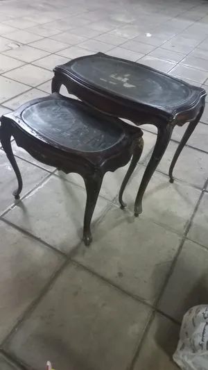 عدد 3 طاولات خشب زان