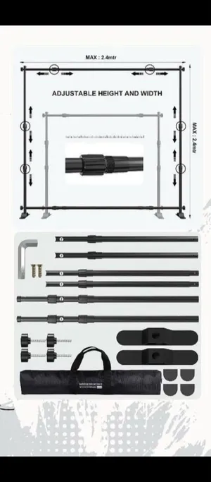 Backdrop stand 2.4 x 2.4 meters