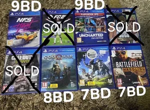 PS4 games Used