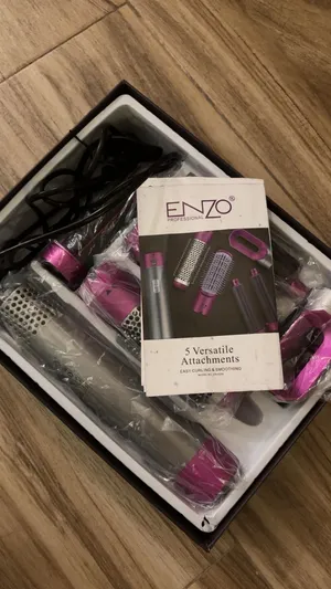 ENZO Professional: 5 Versatile Attachments (Easy Curling & Smoothing)