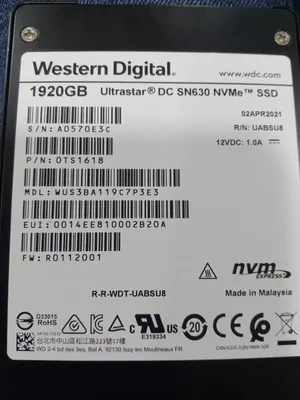 HDD SSD NVM e for servers only 2 TB