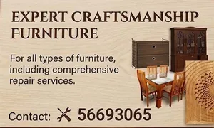 We provide expert workmanship for all types of furniture, including all kinds of repairs.