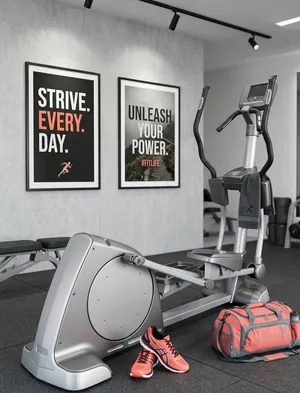 Heavy-Duty Everbright Commercial Elliptical (Made in Taiwan) – 189KG Max Weight!