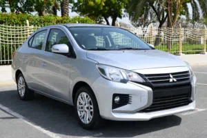 490 AED - 0% DP  - MITSUBISHI ATTRAGE 2022 - ORIGINAL PAINT - LOW MILEAGE - GCC SPECS