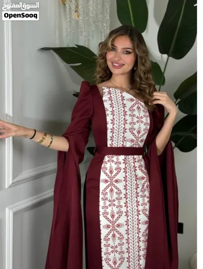 ثوب سهرة وبيزبط على حجاب 2