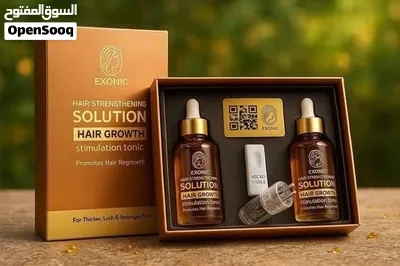 تونيك الشعر المزدوج لمنع التساقط وإنبات الشعر الجديد بالابليكيتور 60 مل إكسونيك 2