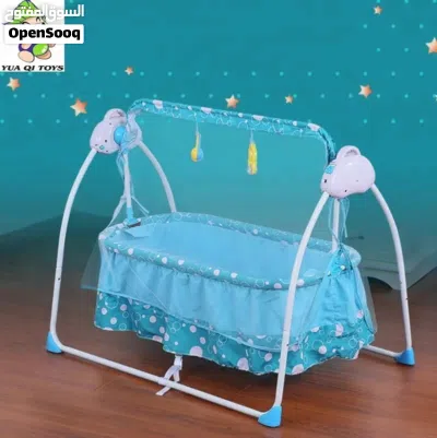 تخت الاطفال الهزاز الكهربائي الحجم الاكبر في المملكة من island toys 3