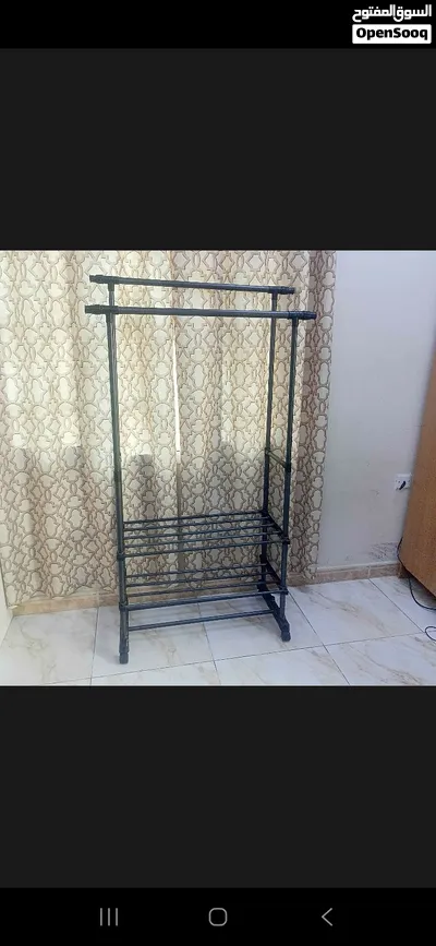 Refigeration Rack clothes hanging rack with shoe rack down and tyre steel - (288175320 ...