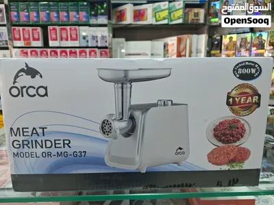 مفرمة لحم أوركا (Orca)، موديل OR-MG-G37، وهي جهاز منزلي مصمم لفرم اللحوم وتحضير السجق والكبة بكفاءة 2