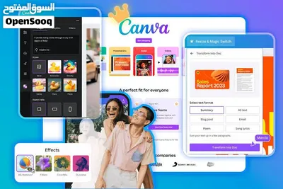 اشتراك برنامج canva pro لمدة 3 سنوات ب 500da فقط 2