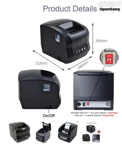 طابعة ليبل كاش XPrinter XP-365 Label printer POS - Resolution 203 DPI 2