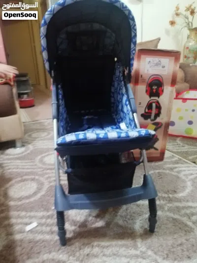 عرباية اطفال فخمه خارجية شبه جديد و استعمال بسيط جدا 2
