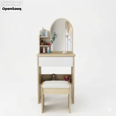 طاولة تزيين اطفال مع مرآة – تصميم أنيق ومساحات تخزين عملية Modern dressing table with mirror – styli 4