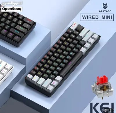 Apayado K61 Mechanical Keyboard Red Switches 60% 61 Keys Best Condition Modded No problem 2