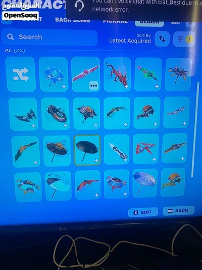 حساب فورتنايت للبيع بي سي سوني 16 سكن 3