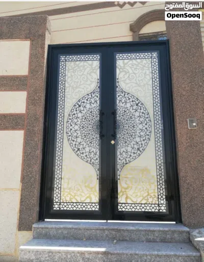 تفصيل ابواب حديد ودرابزين ومضلات وهناجر الدمام 4