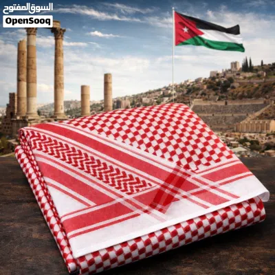 شروة شماغات عدد 50 اردني و فلسطيني تجاري نخب اول حبكه ماكينه بدون هدب 4