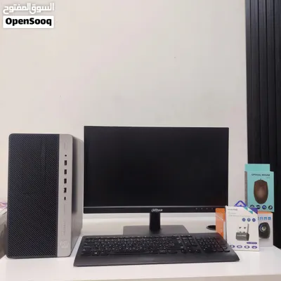 جهاز HP مكتبي كامل + شاشة 22 إنش جديدة 120Hz — فقط 169 دينار! 4
