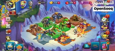 بيع الحساب بسعر رخيص وحساب نار وسعر خرافي اسم لعبه MONSTER LAGENDS 2