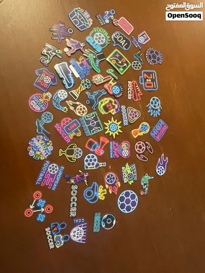 Glow in the dark football stickers 2