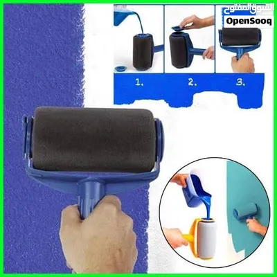رول الدهان العجيب قابل للتعبئه PINTER ROLLER بــــ 6 قطع مع عصا رول دهان منزلي 3