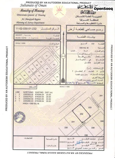 ثلاث اراضي شبك في ولايه محوت امتداد النجد بالقرب من البيوت والمدارس بسعر مميز - انا المالك 2