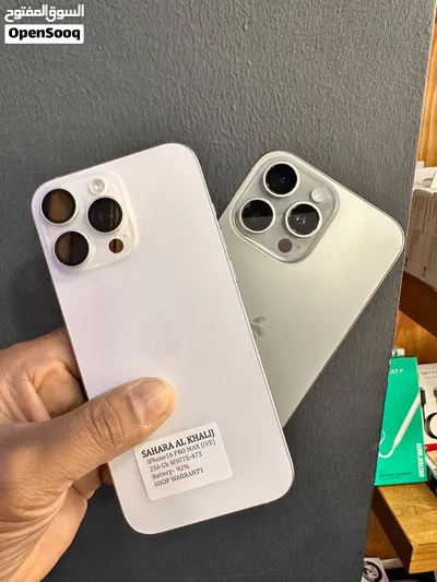 Used White iPhone 16 Pro Max with 256GB Storage in Excellent Condition,Battery health 92% 2