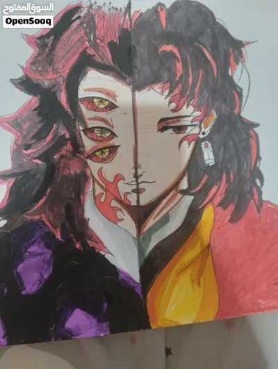 صورة انمي رسم Yoriichi And Kokushibo 3
