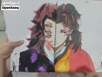 صورة انمي رسم Yoriichi And Kokushibo 2