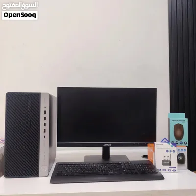 جهاز HP مكتبي كامل + شاشة 22 إنش جديدة 120Hz — فقط 169 دينار! 3