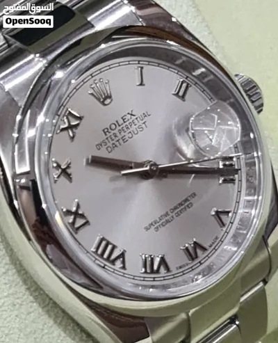 ROLEX S/S DATEJUST 36MM SILVER STONE DIAL 116200 4